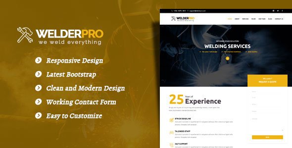 Welder Pro – WordPress Theme for Welding Contractor