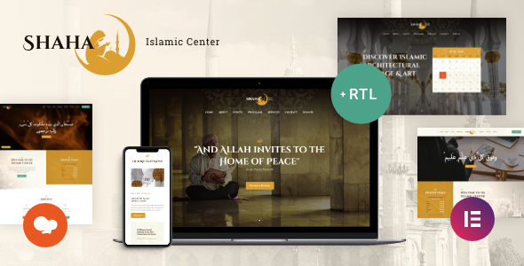 Shaha | Islamic Centre & Mosque WordPress Theme + RTL + Elementor