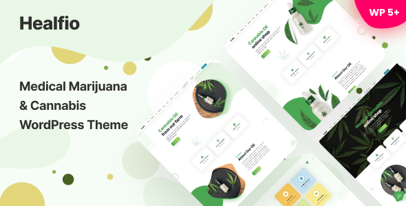 Healfio – Medical Marijuana & Coffeeshop WordPress Theme