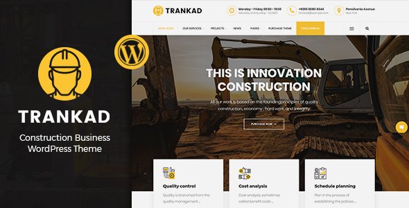 Trankad – Construction WordPress Theme
