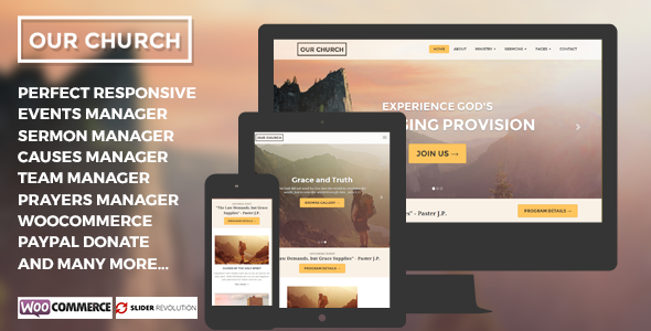 Our Church – Churches WordPress Theme