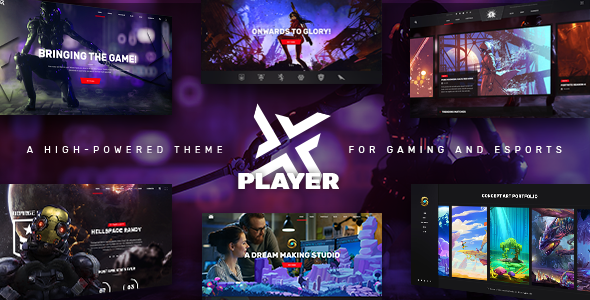 PlayerX – A High-powered Theme for Gaming and eSports