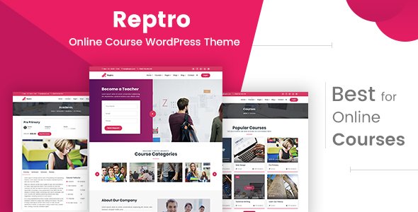 Reptro – Online Course WordPress Theme