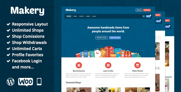 Makery – Marketplace WordPress Theme