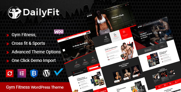 DailyFit – Fitness and Gym WordPress Theme