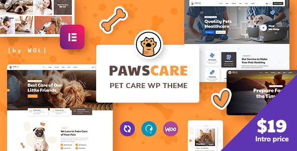 PawsCare – Pet Care & Veterinary WordPress Theme