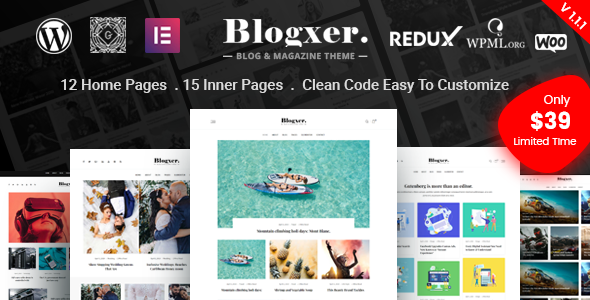 Bloxer – Blog & Magazine WordPress Theme
