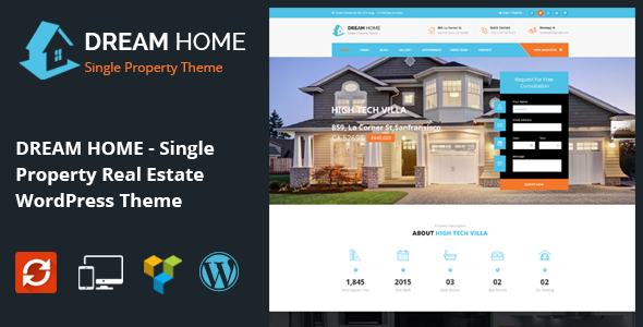 DREAM HOME- Single Property Real Estate WordPress Theme