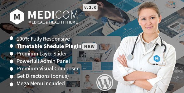 Medicom – Medical & Health WordPress Theme