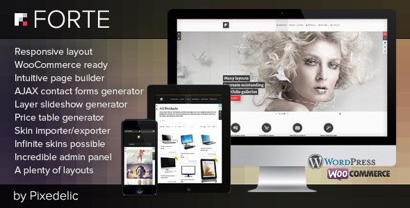 Forte — Multipurpose WP Theme (WooCommerce Ready)