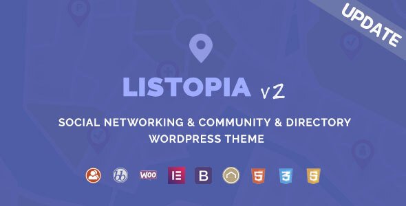 Listopia – Directory, Community WordPress Theme