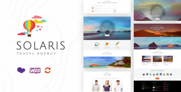 Solaris | Travel Agency and Tour Booking Tourism  WordPress Theme