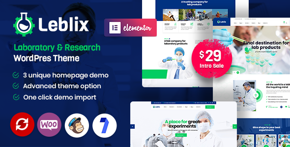 Leblix – Laboratory & Research WordPress Theme
