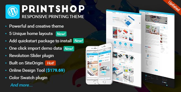 Printshop – WordPress Responsive Printing Theme