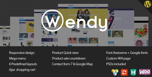 Wendy – Multi Store WooCommerce Theme