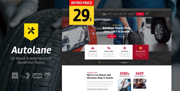 Autolane – Car Mechanic WordPress Theme
