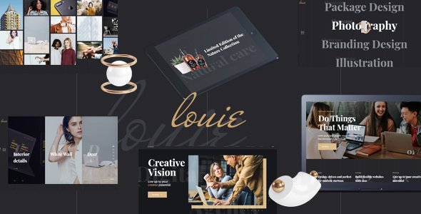 Louie – Modern Portfolio Theme for Agencies