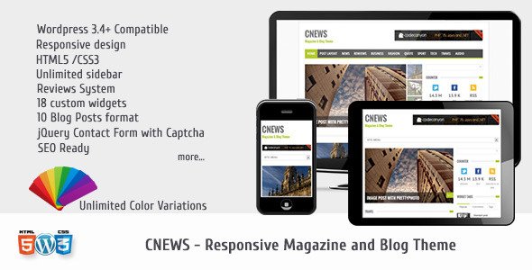 CNEWS – Responsive Magazine and Blog Theme