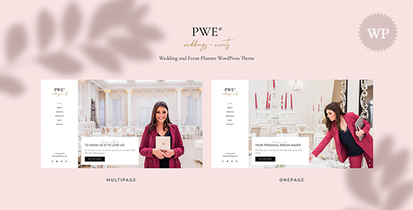 PWE – Wedding and Event Planner WordPress Theme