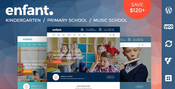 Enfant – School and Kindergarten WordPress Theme