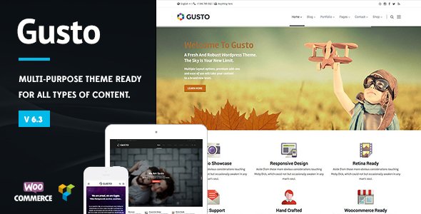 Gusto – Vanguard WordPress Theme