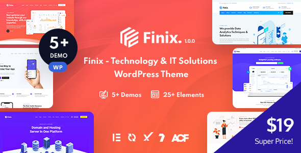 Finix – Technology & IT Solutions WordPress Theme