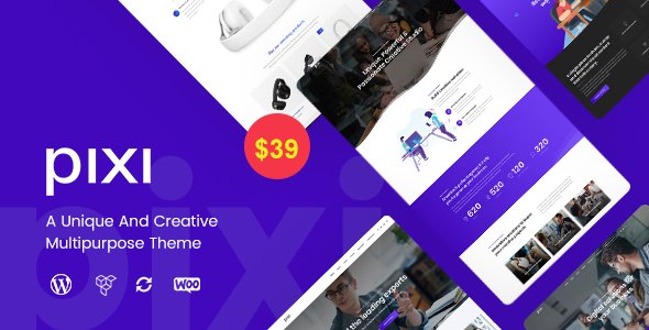 Pixi – Creative Multi-Purpose WordPress Theme