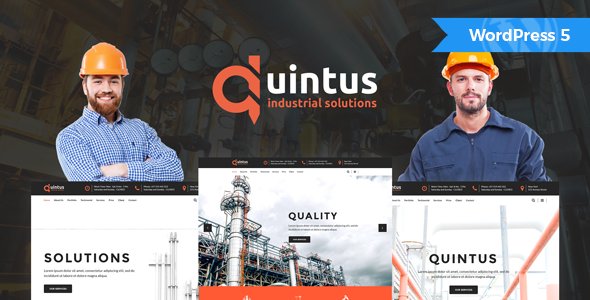 Quintus – Industrial & Engineering WordPress Theme