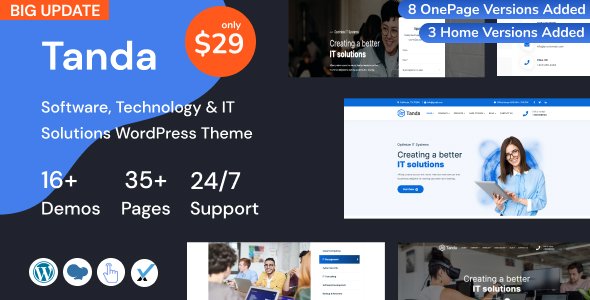 Tanda – Technology & IT Solutions WordPress Theme