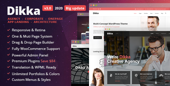 Dikka – Responsive Multi-Concept WordPress Theme