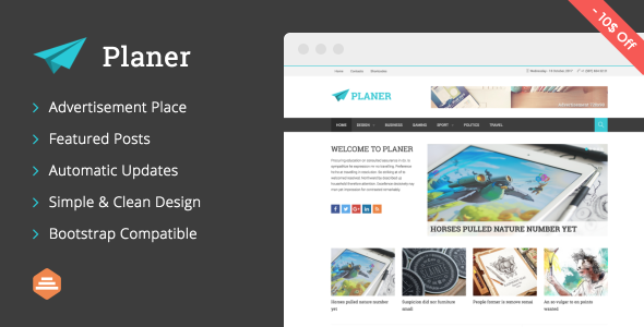 Planer – Responsive WordPress Magazine Theme