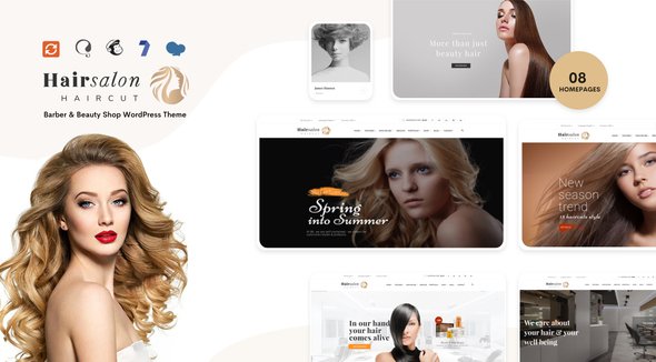 Hair Salon – Barber & Beauty Shop WordPress Theme