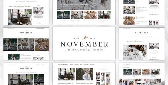 November – A WordPress Blog Theme
