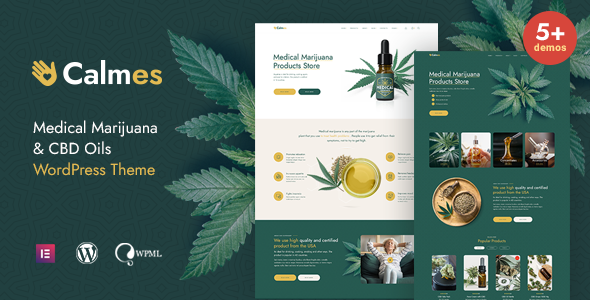 Calmes – Medical Marijuana & Coffeeshop WordPress Theme