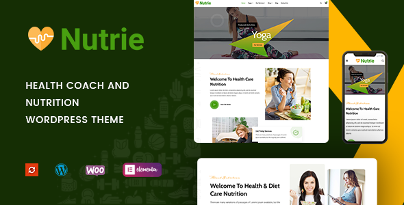 Nutrie – Health Coach and Nutrition WordPress Theme