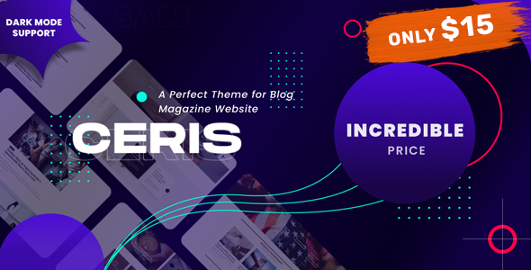 Ceris – Magazine and Blog WordPress Theme