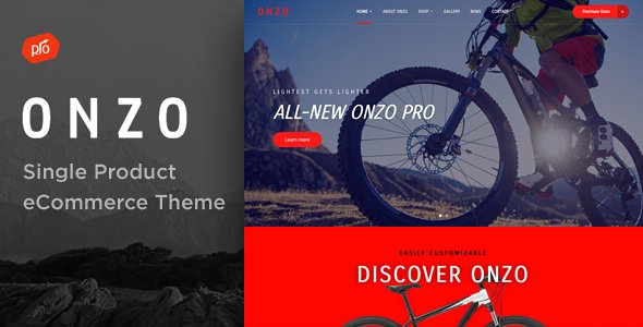 Onzo – Single Product & Bike Shop eCommerce Theme