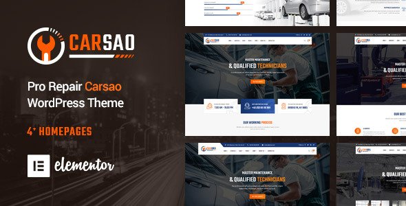 Carsao – Responsive Car Service WordPress Theme