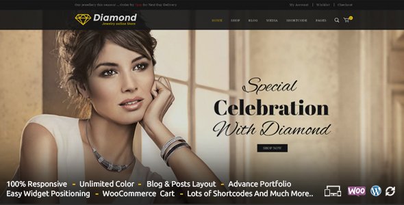 Diamond – Responsive WooCommerce Theme