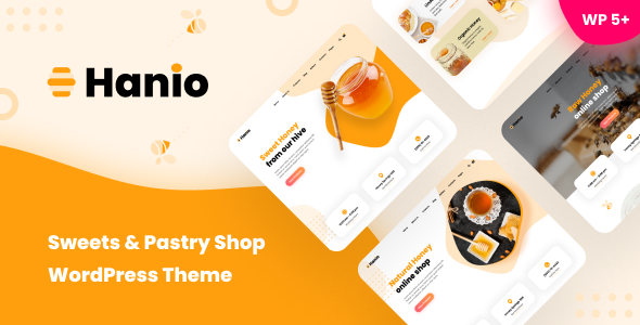 Hanio – Sweets & Pastry Shop WordPress Theme