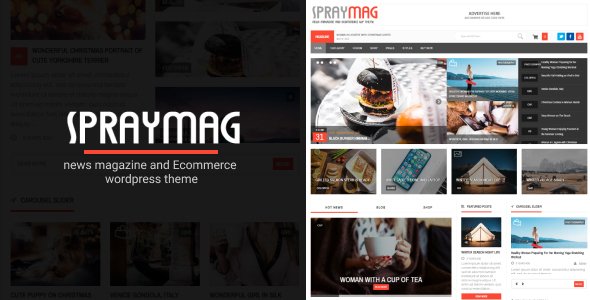 Spraymag – eCommerce, Magazine, Responsive Blog Theme