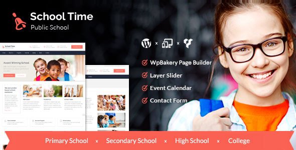 School Time – Modern Education WordPress Theme