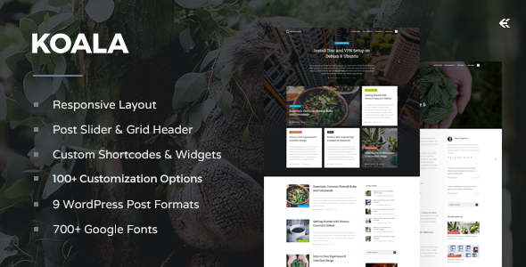 Koala – Responsive WordPress Blog Theme