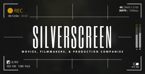Silverscreen – A Theme for Movies, Filmmakers, and Production Companies
