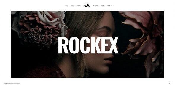 Rockex – One Page Portfolio WordPress Theme