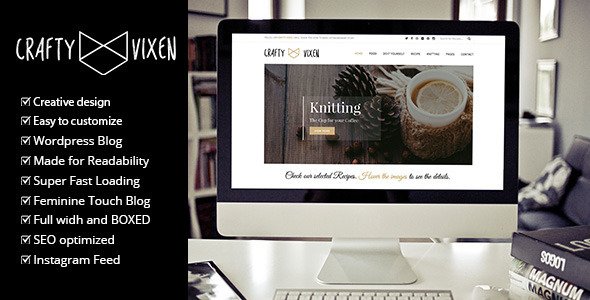 Vixen – Responsive DIY Craft WordPress Blog