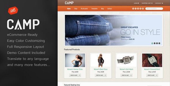 Camp – Responsive eCommerce Theme