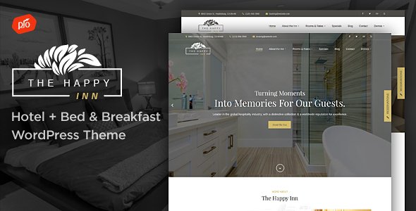 The Happy Inn – Hotel + Bed & Breakfast Theme