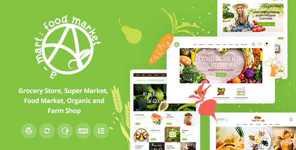 A-Mart – Organic Products Shop WordPress Theme
