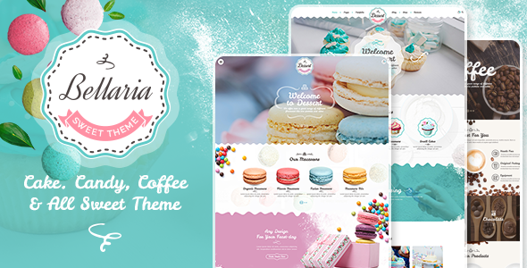 Bellaria – a Delicious Cakes and Bakery WordPress Theme